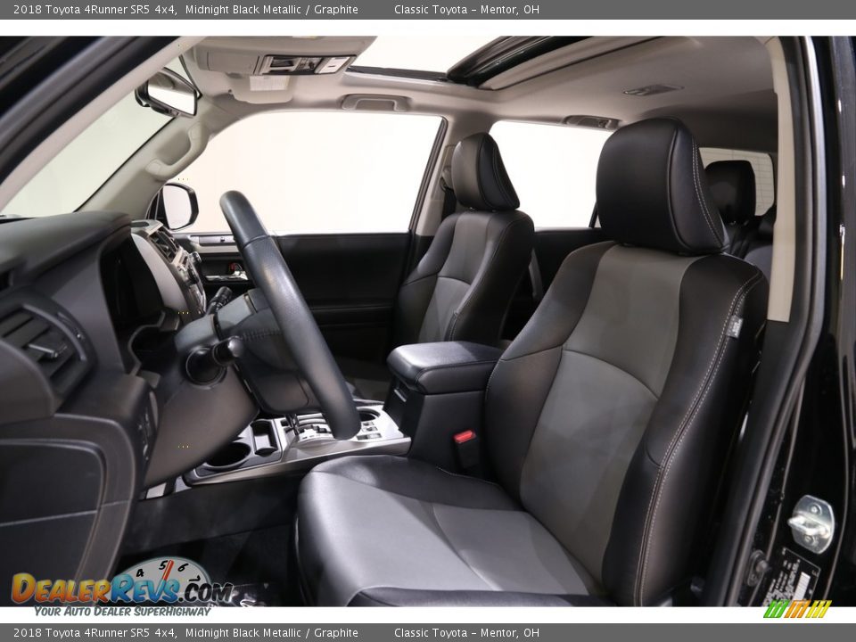 2018 Toyota 4Runner SR5 4x4 Midnight Black Metallic / Graphite Photo #5