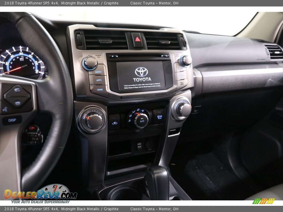 2018 Toyota 4Runner SR5 4x4 Midnight Black Metallic / Graphite Photo #9