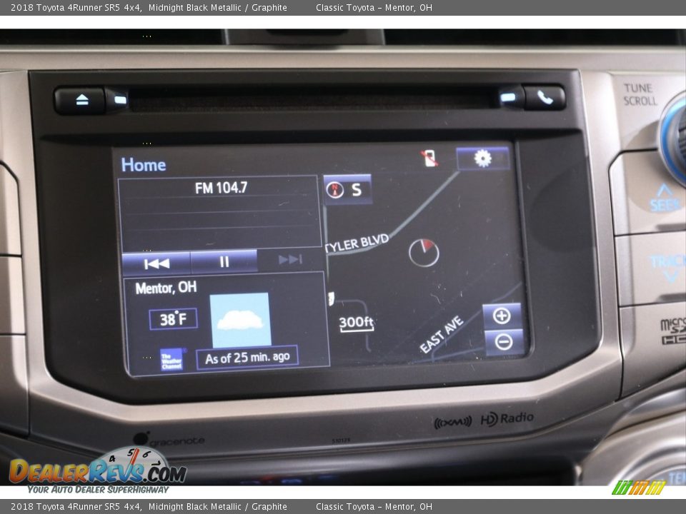 2018 Toyota 4Runner SR5 4x4 Midnight Black Metallic / Graphite Photo #10