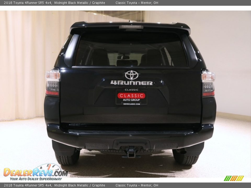 2018 Toyota 4Runner SR5 4x4 Midnight Black Metallic / Graphite Photo #20