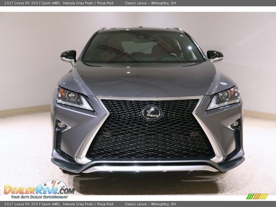 2017 Lexus RX 350 F Sport AWD Nebula Gray Pearl / Rioja Red Photo #2