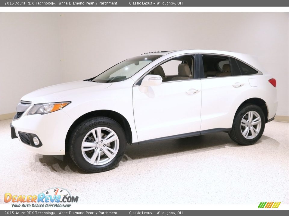 2015 Acura RDX Technology White Diamond Pearl / Parchment Photo #3