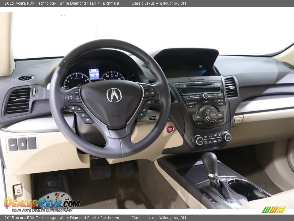 2015 Acura RDX Technology White Diamond Pearl / Parchment Photo #6