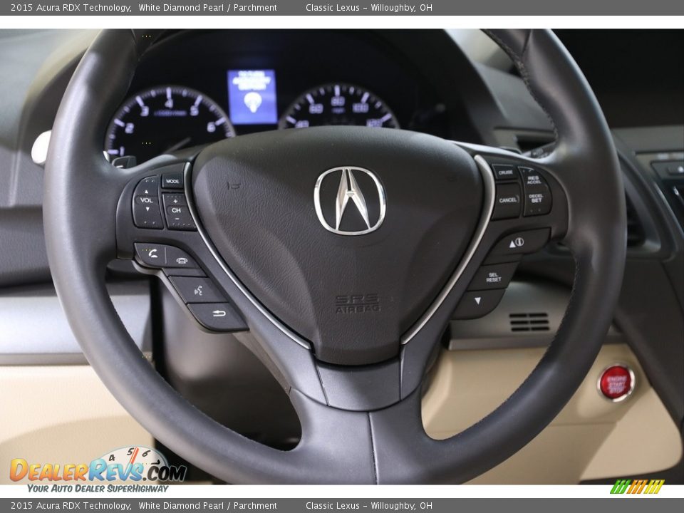 2015 Acura RDX Technology White Diamond Pearl / Parchment Photo #7