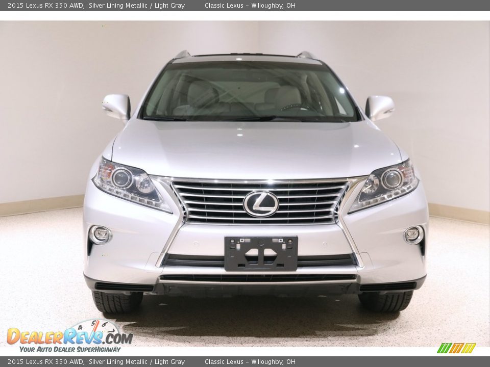 2015 Lexus RX 350 AWD Silver Lining Metallic / Light Gray Photo #2