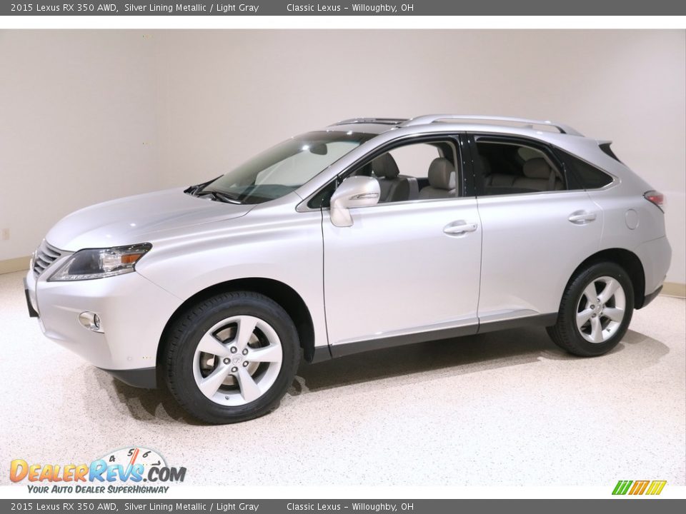 2015 Lexus RX 350 AWD Silver Lining Metallic / Light Gray Photo #3