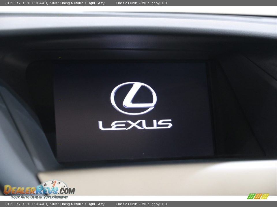 2015 Lexus RX 350 AWD Silver Lining Metallic / Light Gray Photo #10