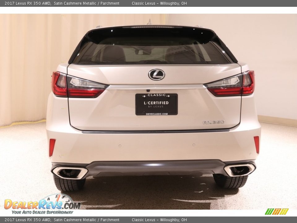 2017 Lexus RX 350 AWD Satin Cashmere Metallic / Parchment Photo #25