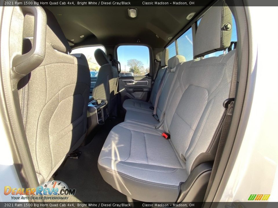2021 Ram 1500 Big Horn Quad Cab 4x4 Bright White / Diesel Gray/Black Photo #10