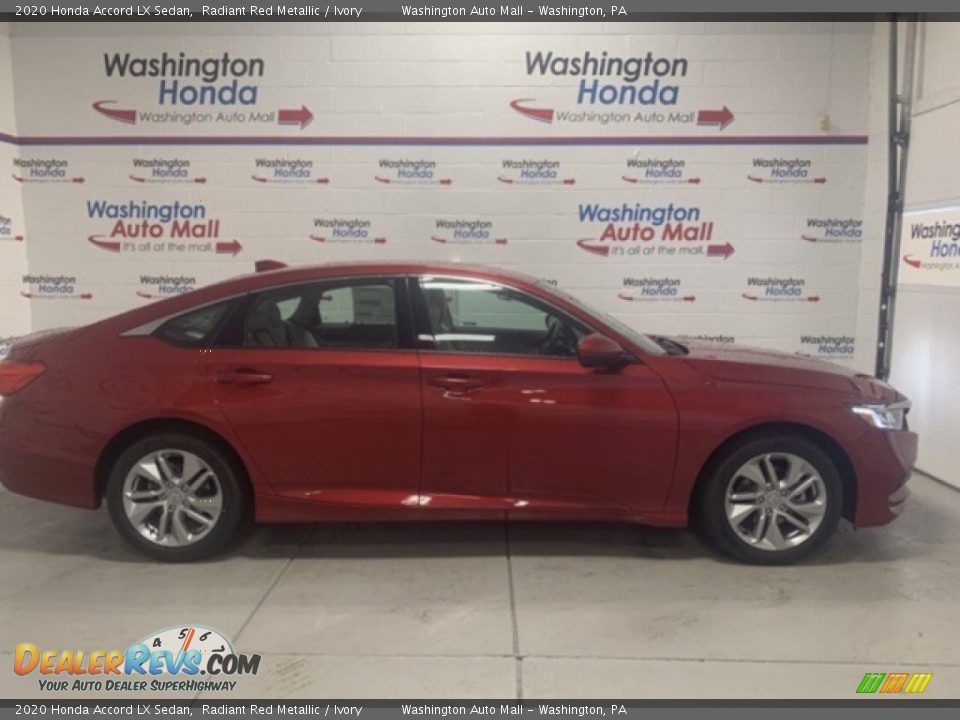 2020 Honda Accord LX Sedan Radiant Red Metallic / Ivory Photo #1