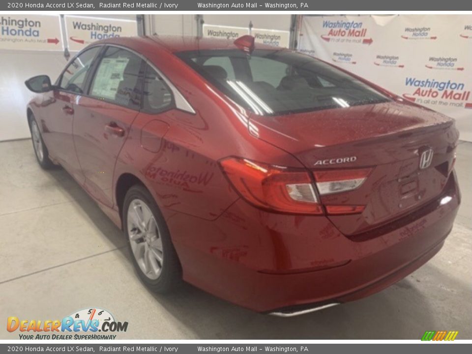 2020 Honda Accord LX Sedan Radiant Red Metallic / Ivory Photo #3