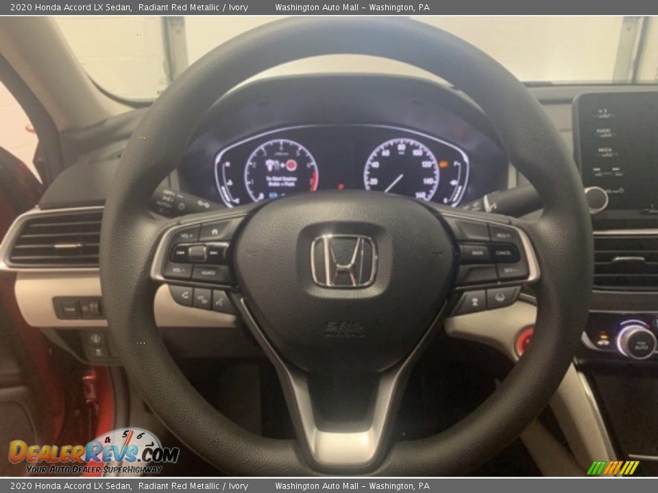2020 Honda Accord LX Sedan Radiant Red Metallic / Ivory Photo #5