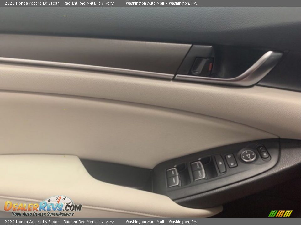 2020 Honda Accord LX Sedan Radiant Red Metallic / Ivory Photo #9