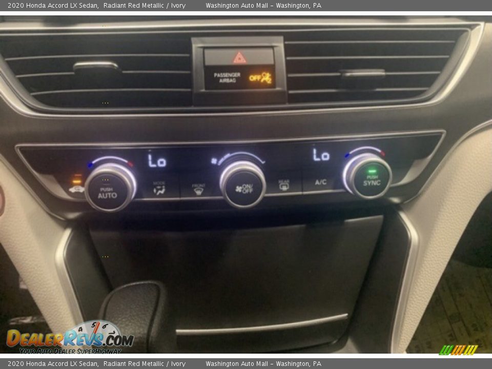2020 Honda Accord LX Sedan Radiant Red Metallic / Ivory Photo #12