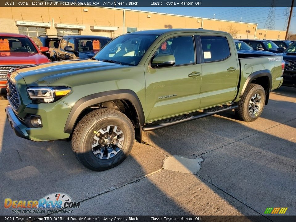 2021 Toyota Tacoma TRD Off Road Double Cab 4x4 Army Green / Black Photo #1