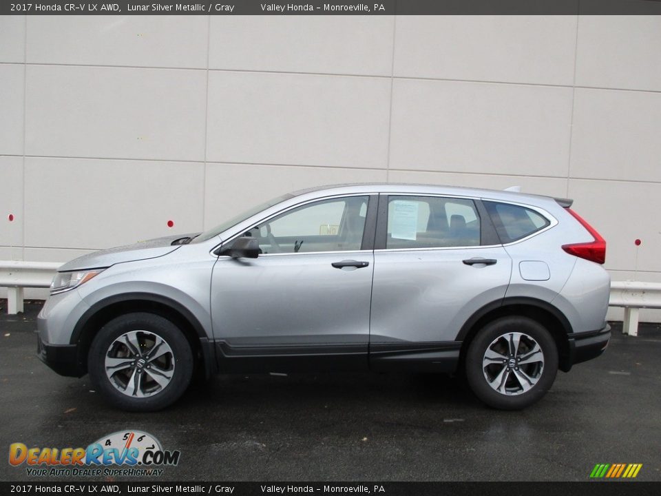 2017 Honda CR-V LX AWD Lunar Silver Metallic / Gray Photo #2