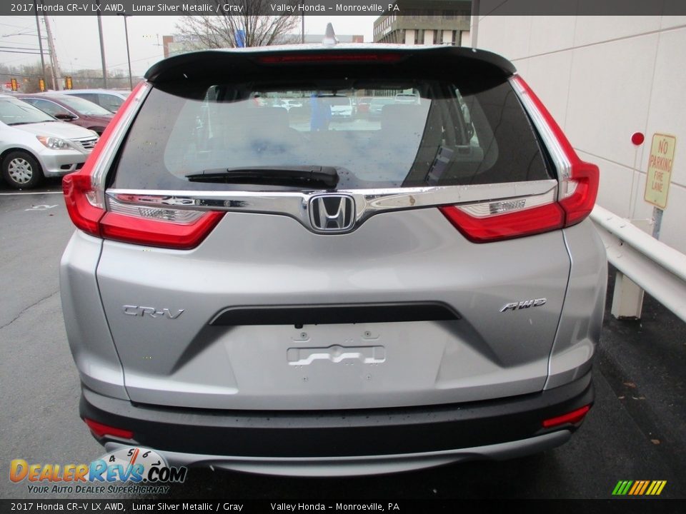 2017 Honda CR-V LX AWD Lunar Silver Metallic / Gray Photo #4