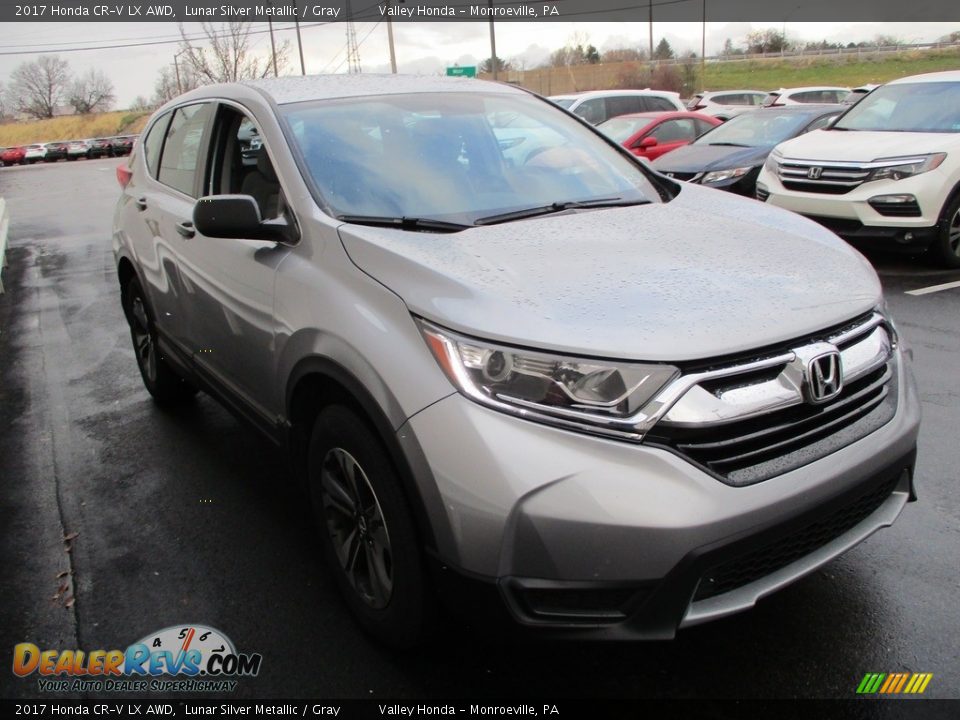 2017 Honda CR-V LX AWD Lunar Silver Metallic / Gray Photo #7