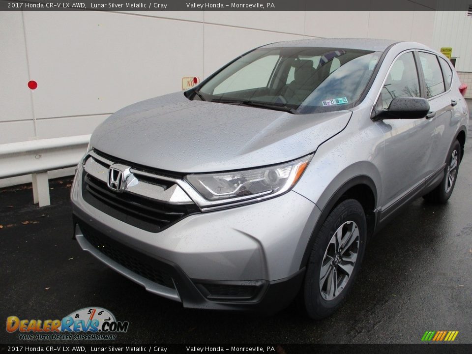 2017 Honda CR-V LX AWD Lunar Silver Metallic / Gray Photo #9