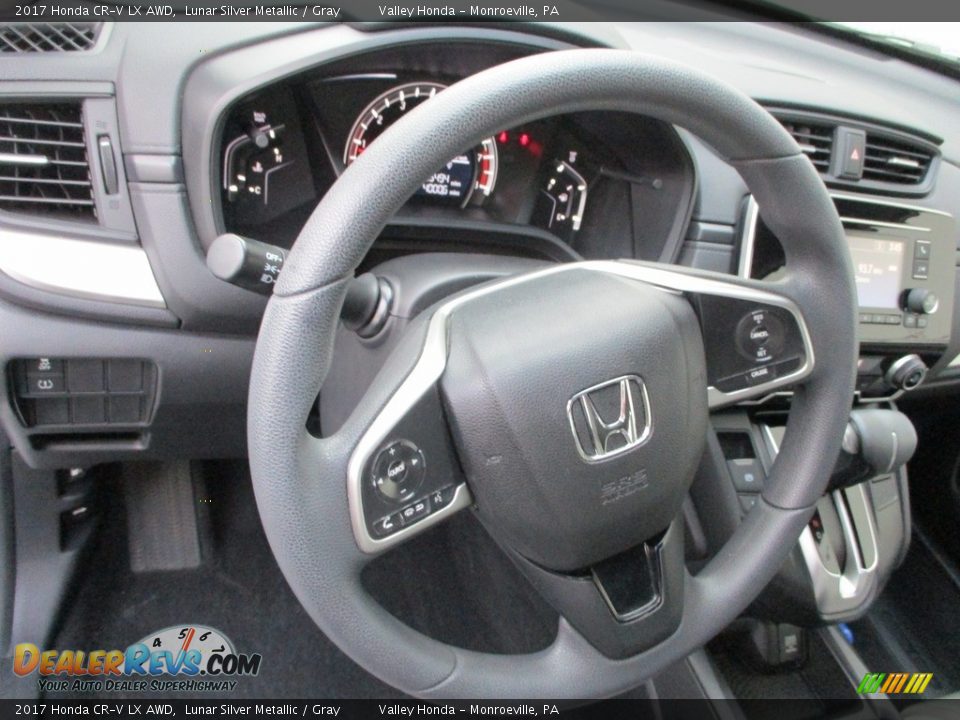 2017 Honda CR-V LX AWD Lunar Silver Metallic / Gray Photo #14