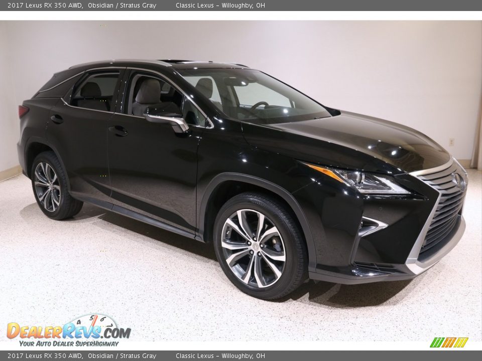 2017 Lexus RX 350 AWD Obsidian / Stratus Gray Photo #1