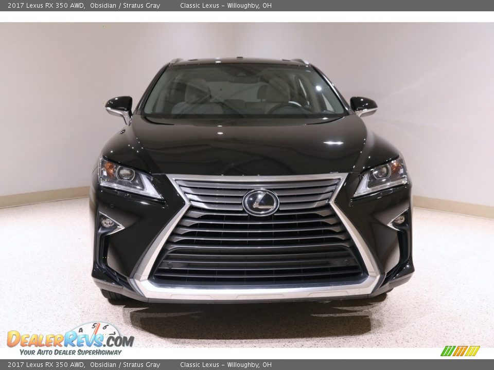 2017 Lexus RX 350 AWD Obsidian / Stratus Gray Photo #2