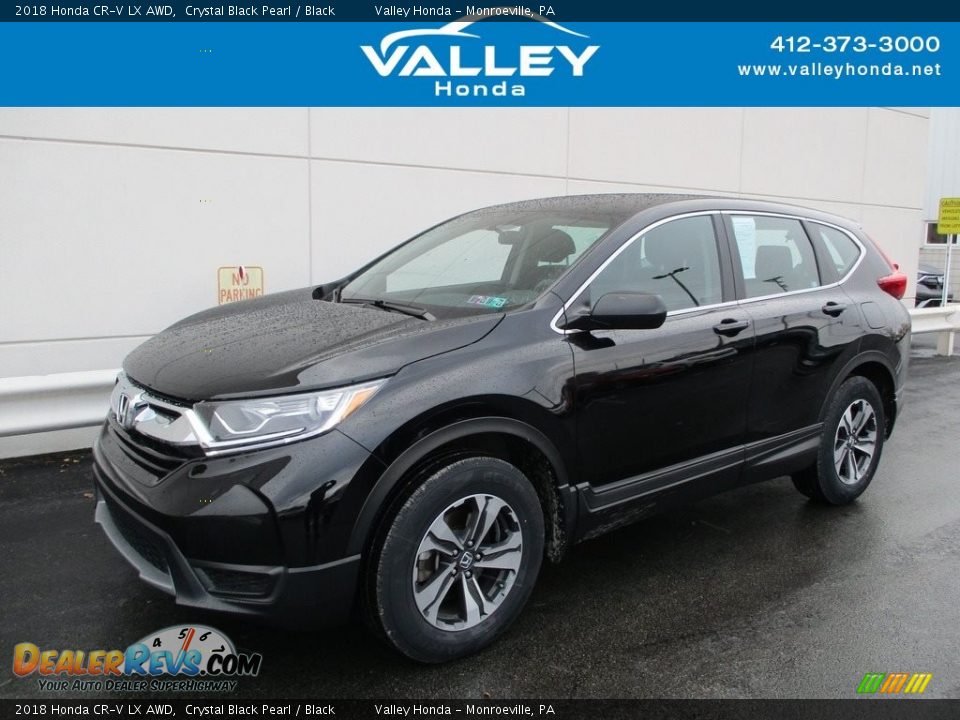 2018 Honda CR-V LX AWD Crystal Black Pearl / Black Photo #1