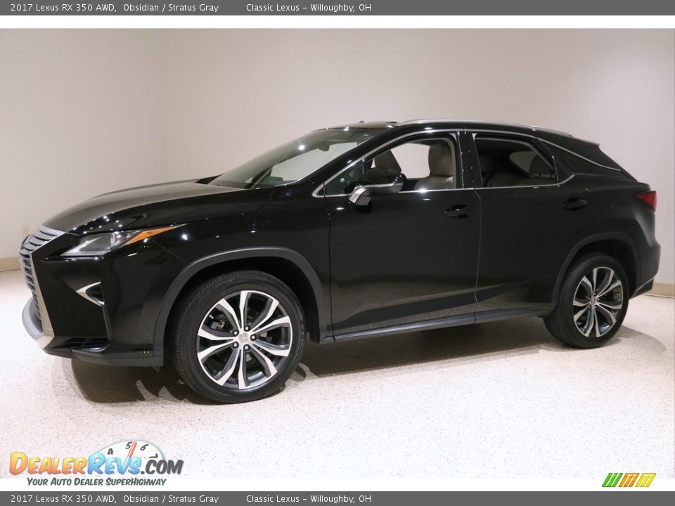 2017 Lexus RX 350 AWD Obsidian / Stratus Gray Photo #3