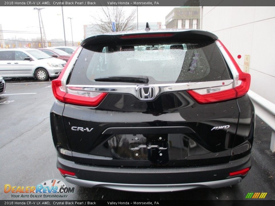 2018 Honda CR-V LX AWD Crystal Black Pearl / Black Photo #4