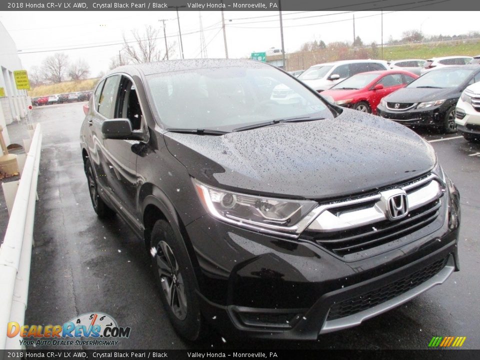 2018 Honda CR-V LX AWD Crystal Black Pearl / Black Photo #6