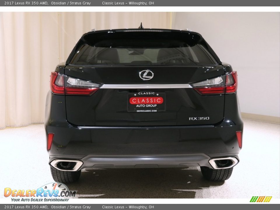 2017 Lexus RX 350 AWD Obsidian / Stratus Gray Photo #23