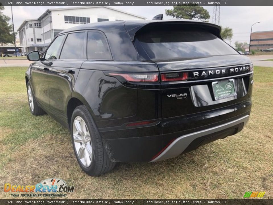 2020 Land Rover Range Rover Velar S Santorini Black Metallic / Ebony/Ebony Photo #12