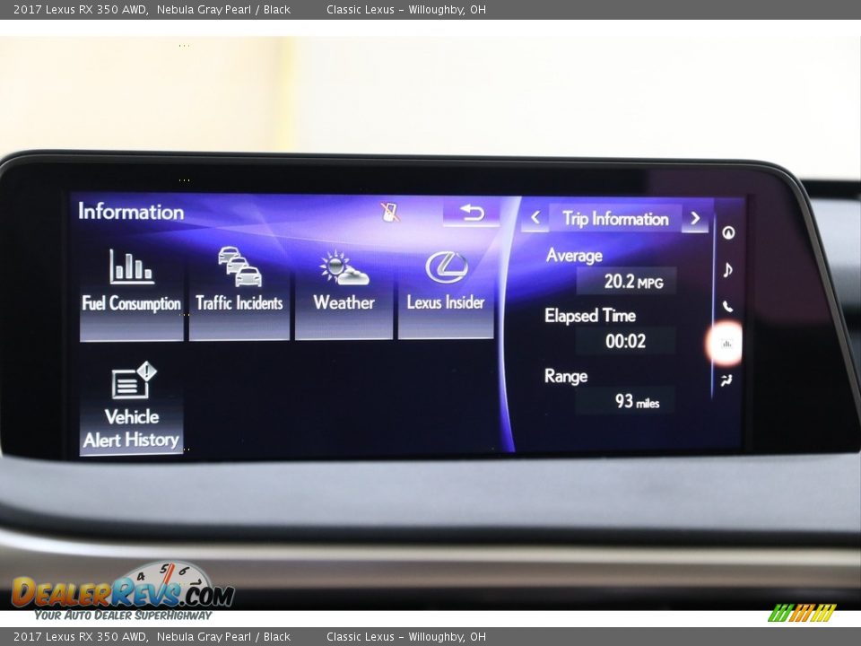 2017 Lexus RX 350 AWD Nebula Gray Pearl / Black Photo #16