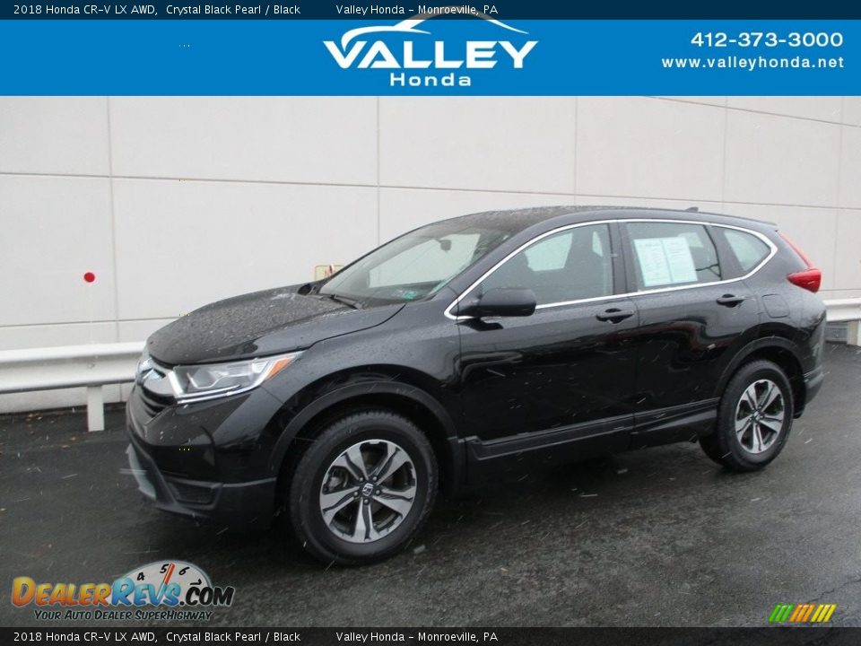 2018 Honda CR-V LX AWD Crystal Black Pearl / Black Photo #1