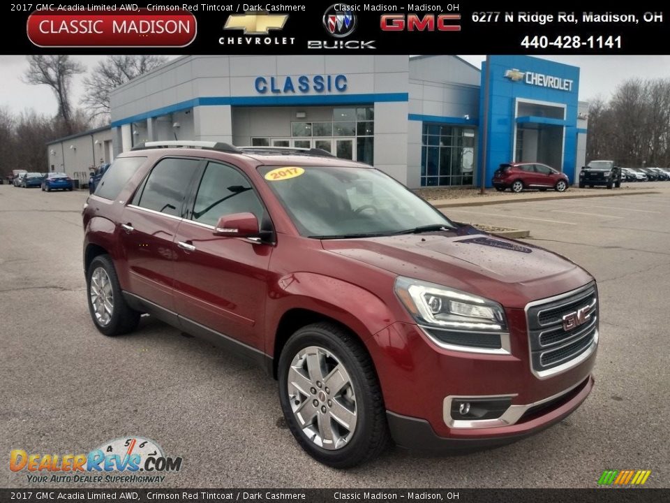 2017 GMC Acadia Limited AWD Crimson Red Tintcoat / Dark Cashmere Photo #1