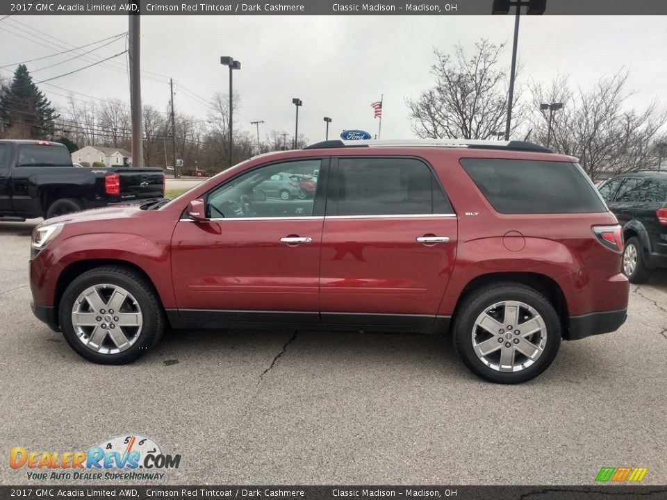 2017 GMC Acadia Limited AWD Crimson Red Tintcoat / Dark Cashmere Photo #5