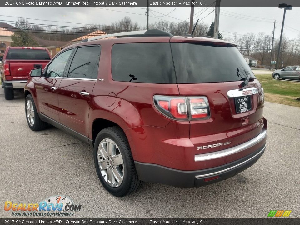 2017 GMC Acadia Limited AWD Crimson Red Tintcoat / Dark Cashmere Photo #6