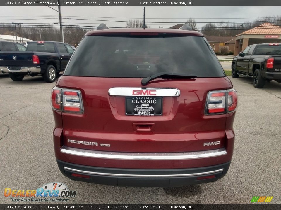 2017 GMC Acadia Limited AWD Crimson Red Tintcoat / Dark Cashmere Photo #7