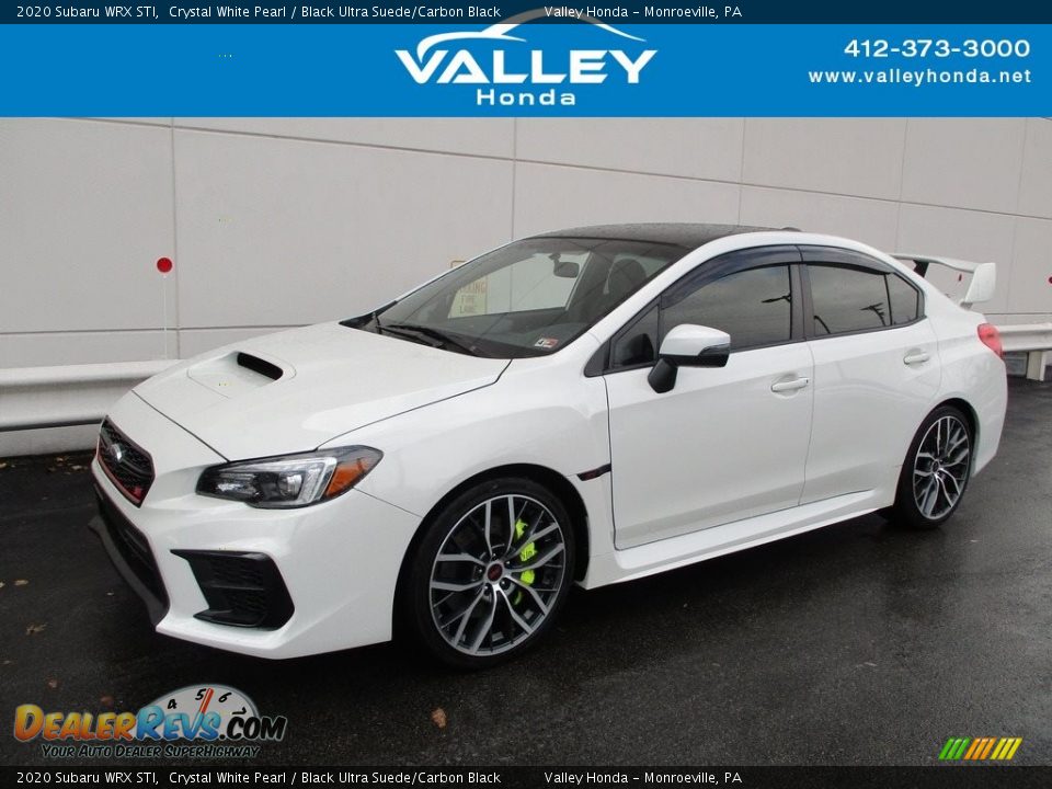 2020 Subaru WRX STI Crystal White Pearl / Black Ultra Suede/Carbon Black Photo #1