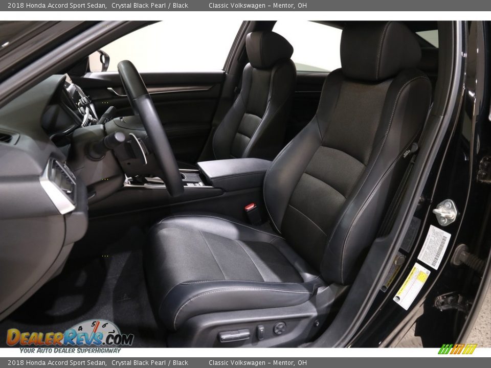 2018 Honda Accord Sport Sedan Crystal Black Pearl / Black Photo #5