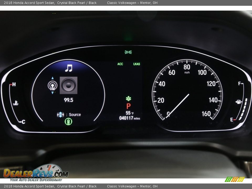 2018 Honda Accord Sport Sedan Crystal Black Pearl / Black Photo #8