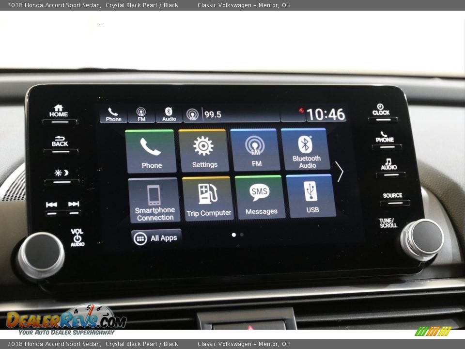 2018 Honda Accord Sport Sedan Crystal Black Pearl / Black Photo #10