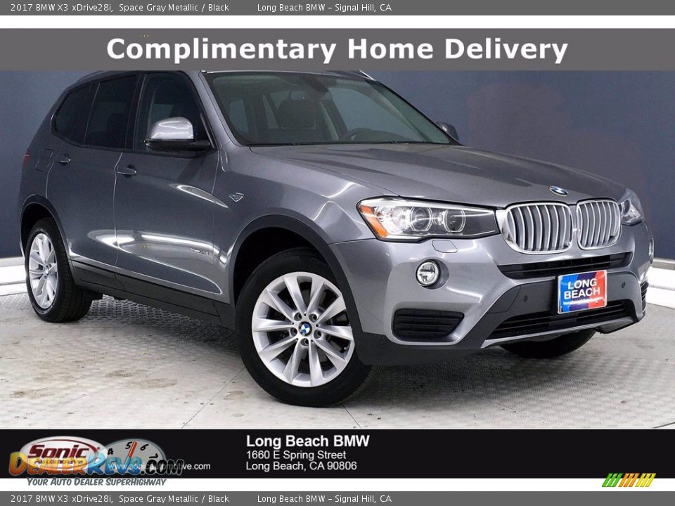 2017 BMW X3 xDrive28i Space Gray Metallic / Black Photo #1