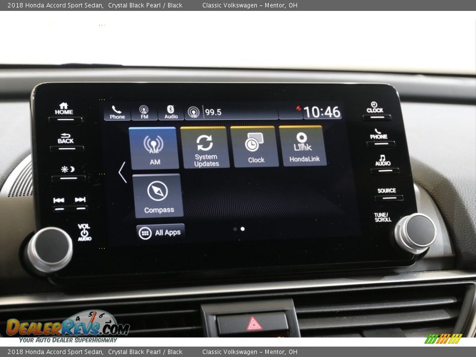 2018 Honda Accord Sport Sedan Crystal Black Pearl / Black Photo #11