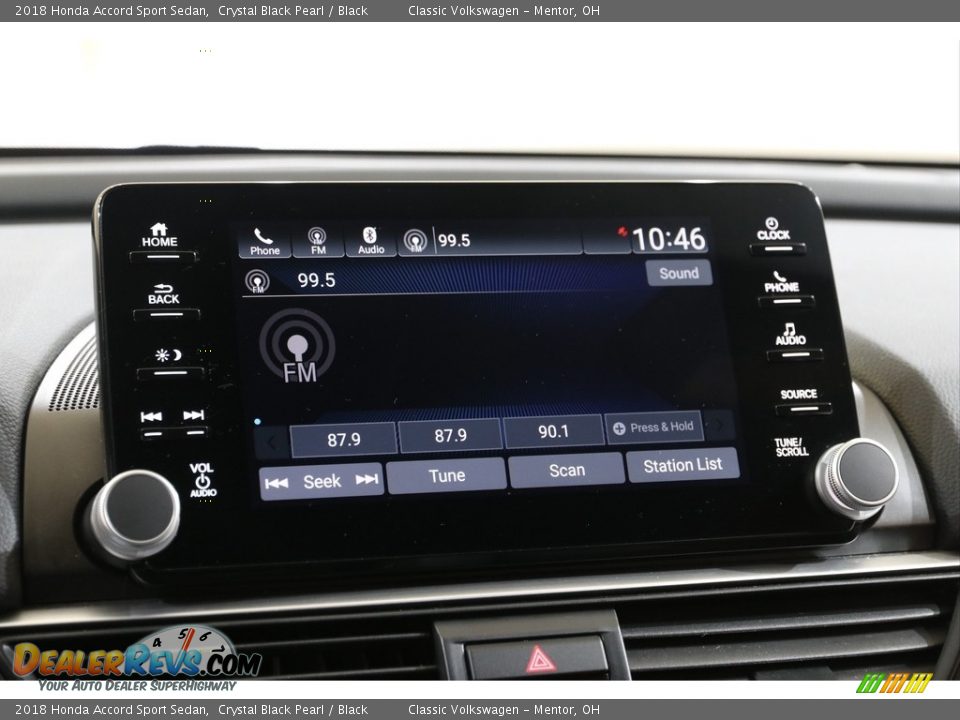 2018 Honda Accord Sport Sedan Crystal Black Pearl / Black Photo #13