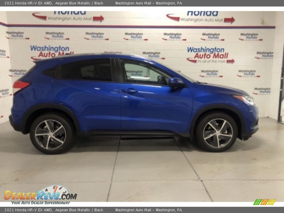 2021 Honda HR-V EX AWD Aegean Blue Metallic / Black Photo #1