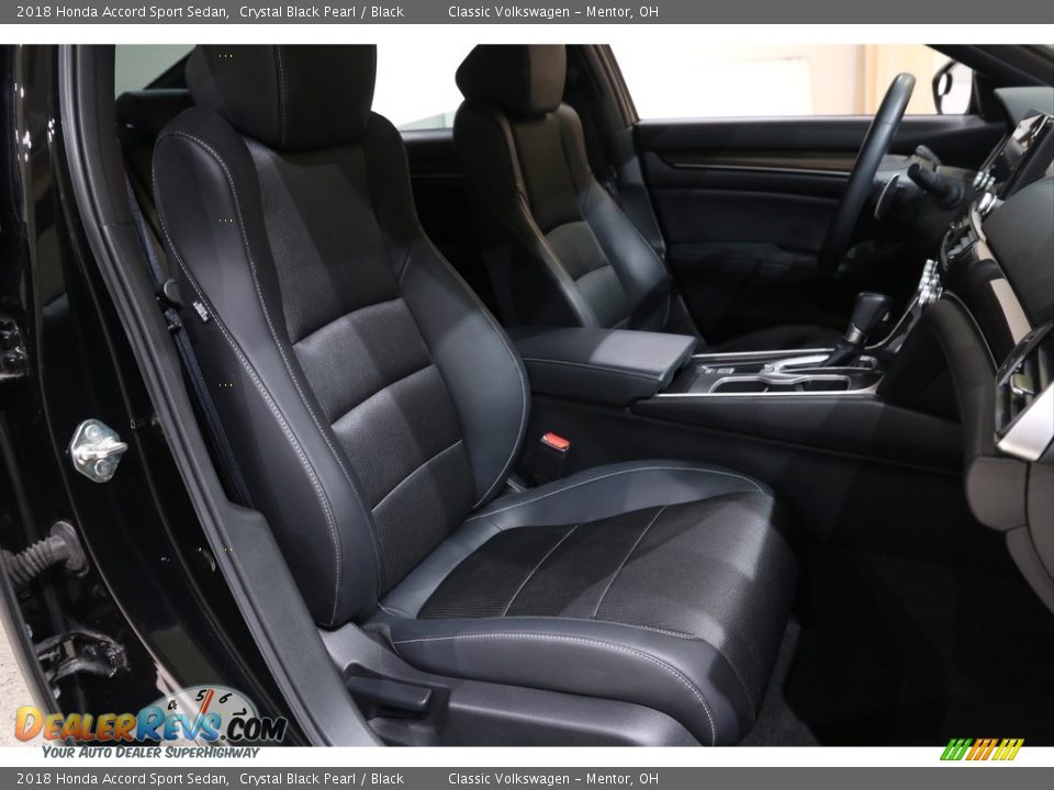 2018 Honda Accord Sport Sedan Crystal Black Pearl / Black Photo #17