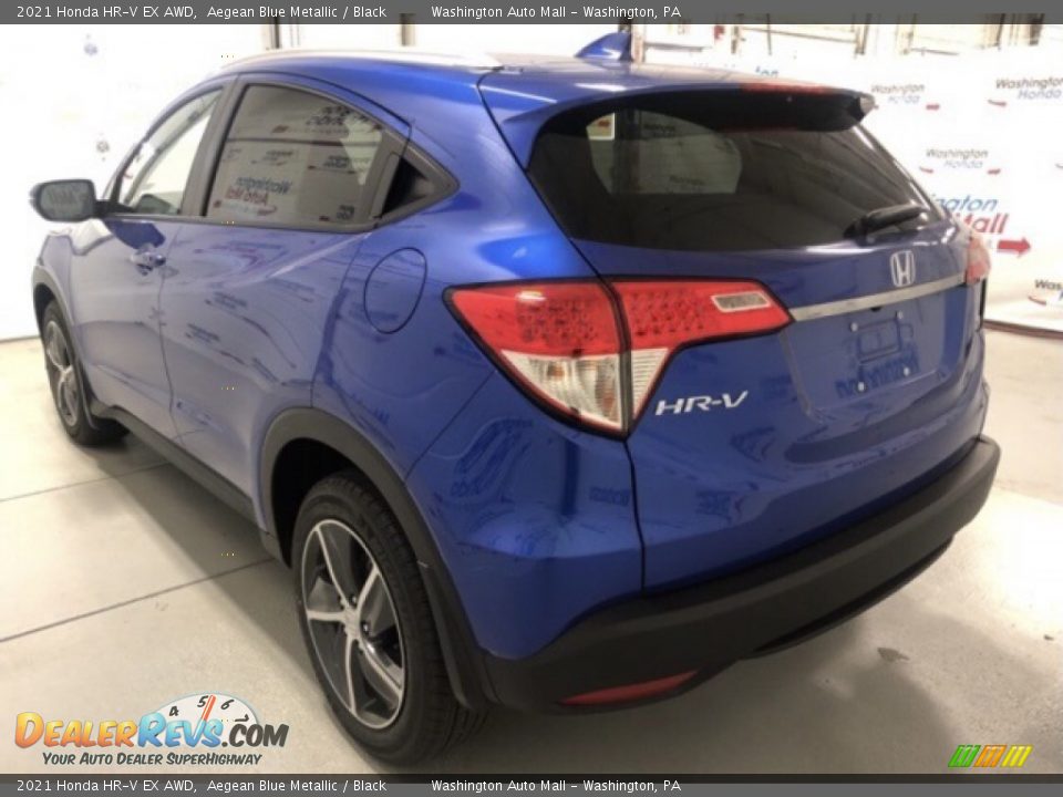 2021 Honda HR-V EX AWD Aegean Blue Metallic / Black Photo #4