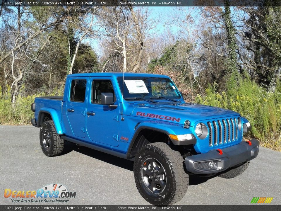 Hydro Blue Pearl 2021 Jeep Gladiator Rubicon 4x4 Photo #4