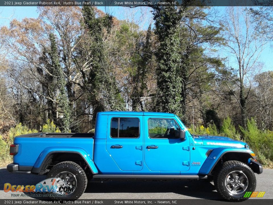 Hydro Blue Pearl 2021 Jeep Gladiator Rubicon 4x4 Photo #5